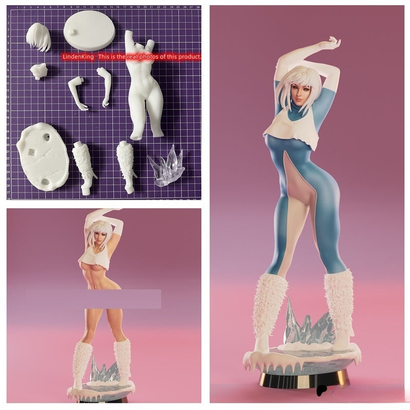 Lindenking Customize Garage Kit Ice Model GK Figure Unpainted Comics Collections